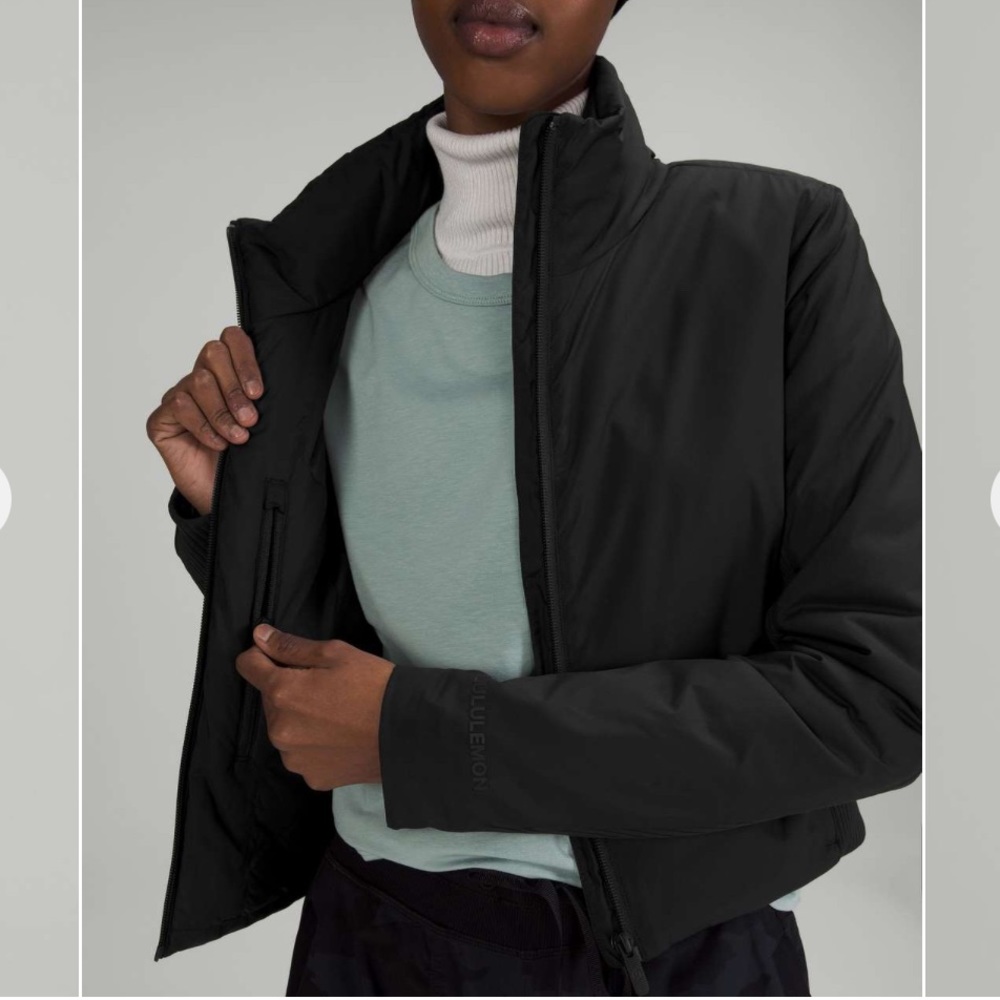 Lululemon Jacket - Soft Matte Insulated Cropped J… - image 2